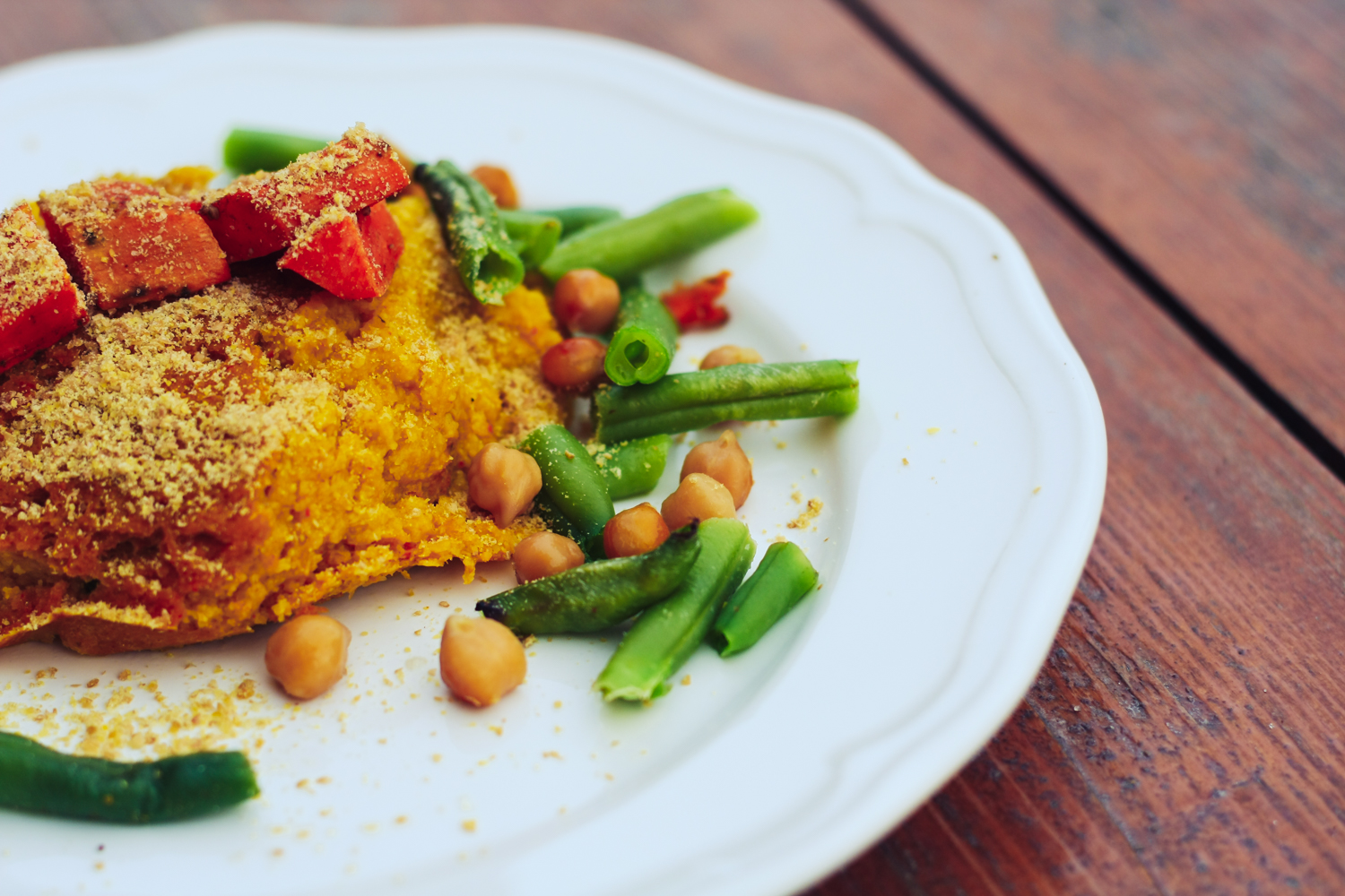 Zapekaná polenta s hokaidom